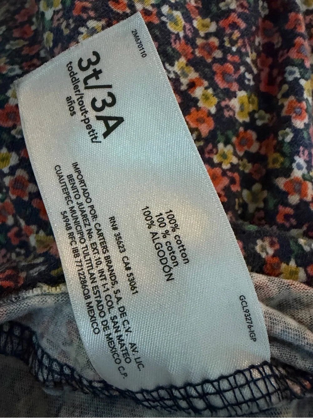 The Children's Place Jeans & Carter’s Floral Top